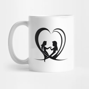 Love Forever - Lesbian Valentines Day Essential Mug